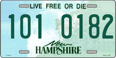 NH license plate 1010182