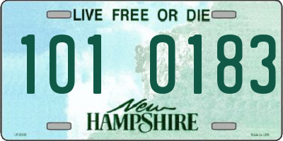 NH license plate 1010183