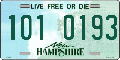 NH license plate 1010193