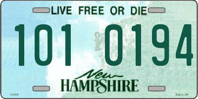 NH license plate 1010194