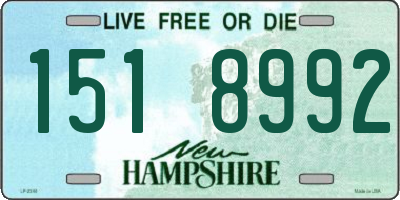 NH license plate 1518992
