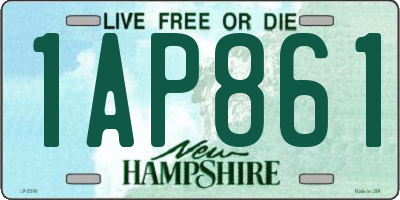 NH license plate 1AP861