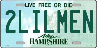 NH license plate 2LILMEN