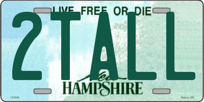 NH license plate 2TALL