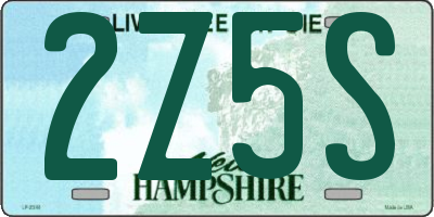 NH license plate 2Z5S