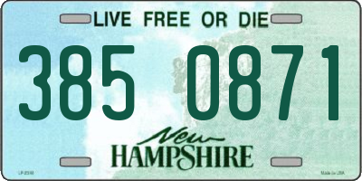 NH license plate 3850871