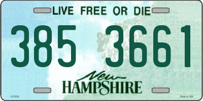 NH license plate 3853661