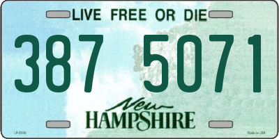 NH license plate 3875071