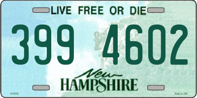 NH license plate 3994602