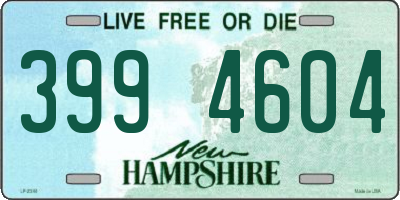 NH license plate 3994604