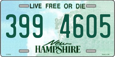 NH license plate 3994605