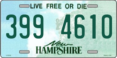NH license plate 3994610