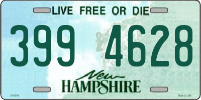 NH license plate 3994628