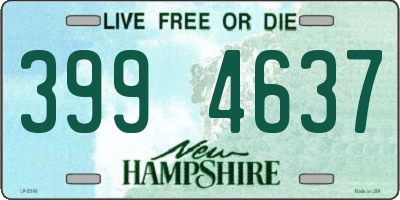 NH license plate 3994637