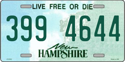 NH license plate 3994644