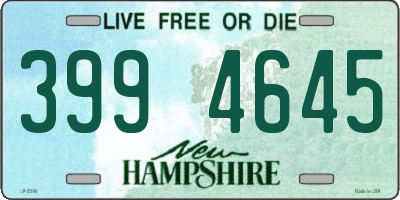 NH license plate 3994645