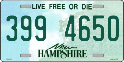NH license plate 3994650
