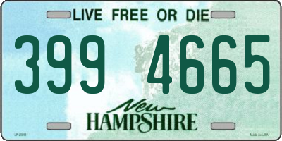 NH license plate 3994665