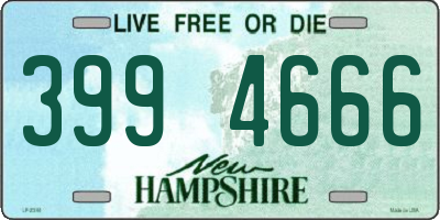 NH license plate 3994666