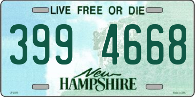 NH license plate 3994668