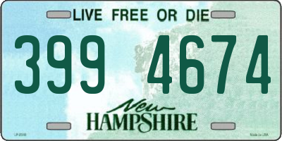 NH license plate 3994674