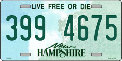 NH license plate 3994675