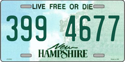 NH license plate 3994677