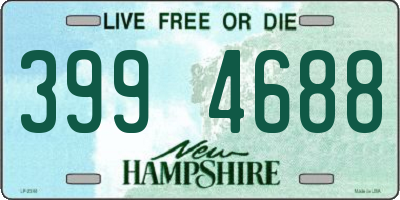 NH license plate 3994688