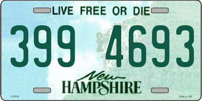 NH license plate 3994693