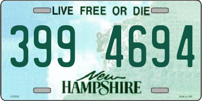 NH license plate 3994694