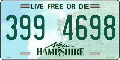 NH license plate 3994698
