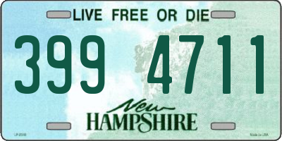 NH license plate 3994711