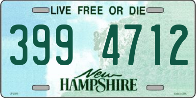 NH license plate 3994712