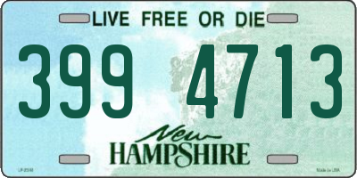NH license plate 3994713