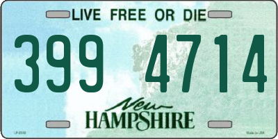 NH license plate 3994714