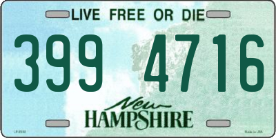 NH license plate 3994716