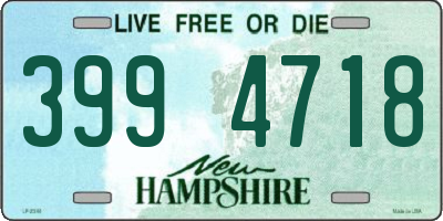 NH license plate 3994718