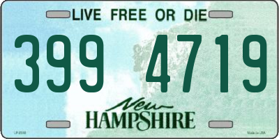 NH license plate 3994719