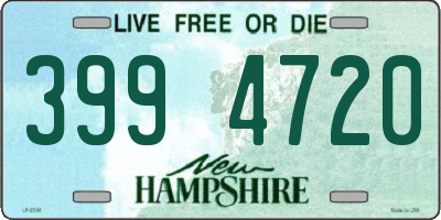 NH license plate 3994720