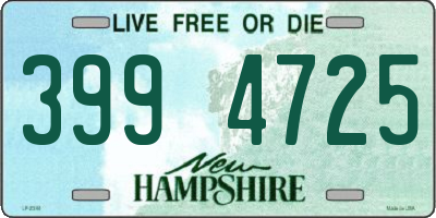 NH license plate 3994725