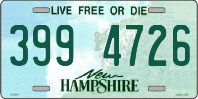 NH license plate 3994726