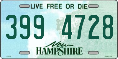 NH license plate 3994728
