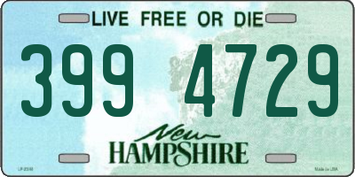 NH license plate 3994729