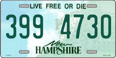 NH license plate 3994730