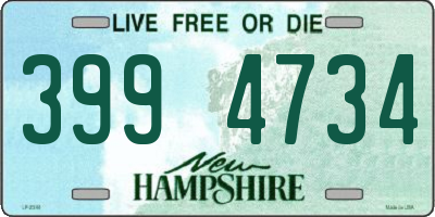 NH license plate 3994734