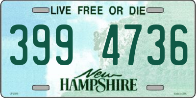 NH license plate 3994736