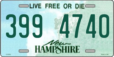 NH license plate 3994740