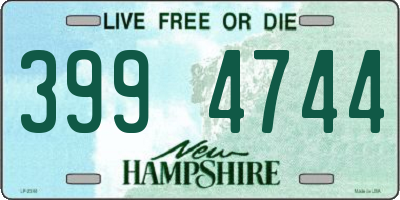 NH license plate 3994744
