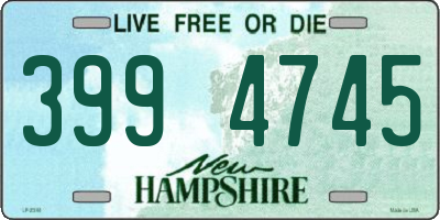 NH license plate 3994745
