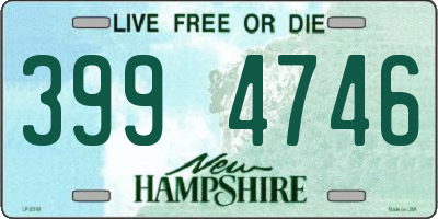 NH license plate 3994746